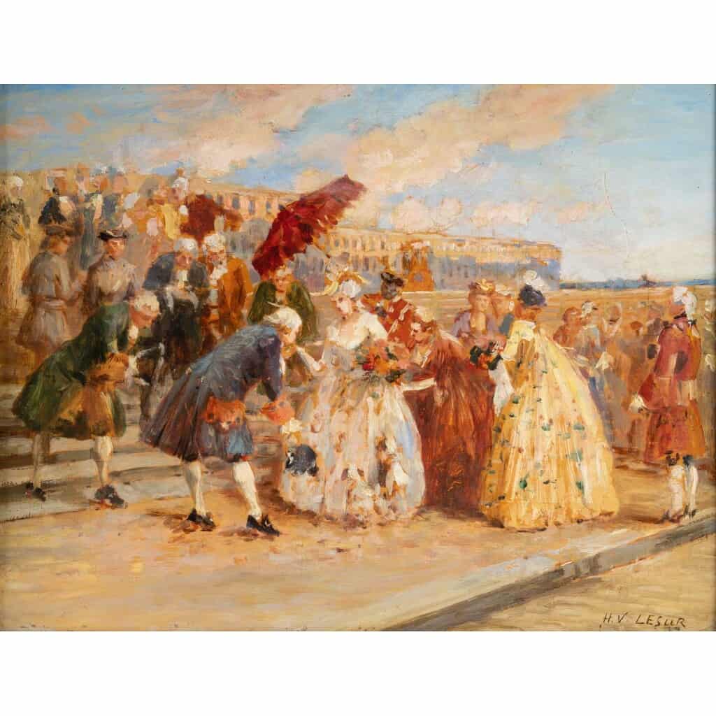 Les Courtisans à Versailles ( Henri Victor LESUR 1863/1932 ) 4