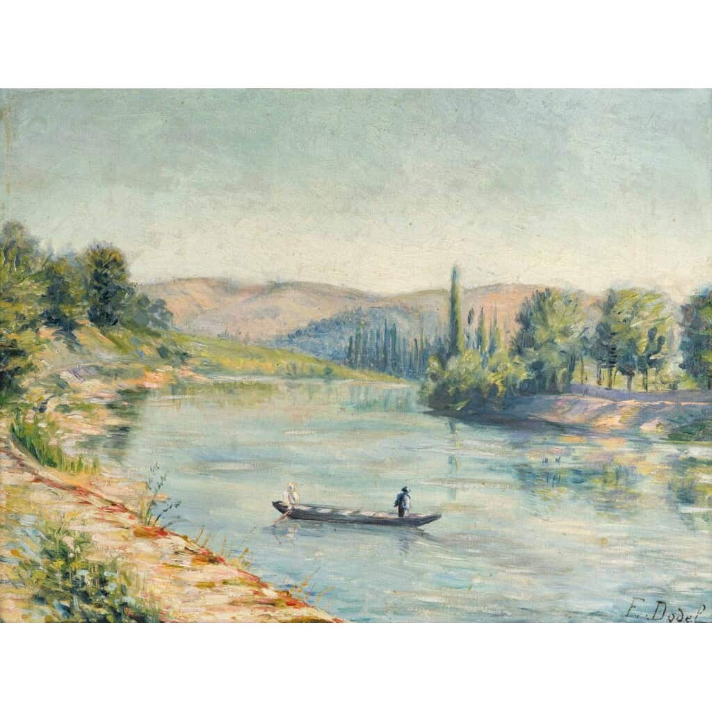 Bord de Rivière Elisabeth DODEL ( 1872/1952 )France 4