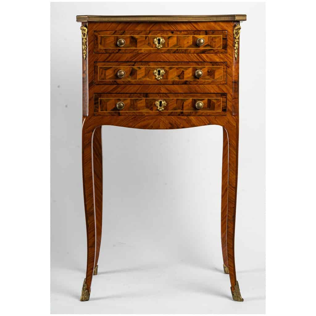 LOUIS XV chiffonier table stamped XVIIIth century 4