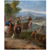 Scène de Fête au village « tableau Flamand XIXème «  11
