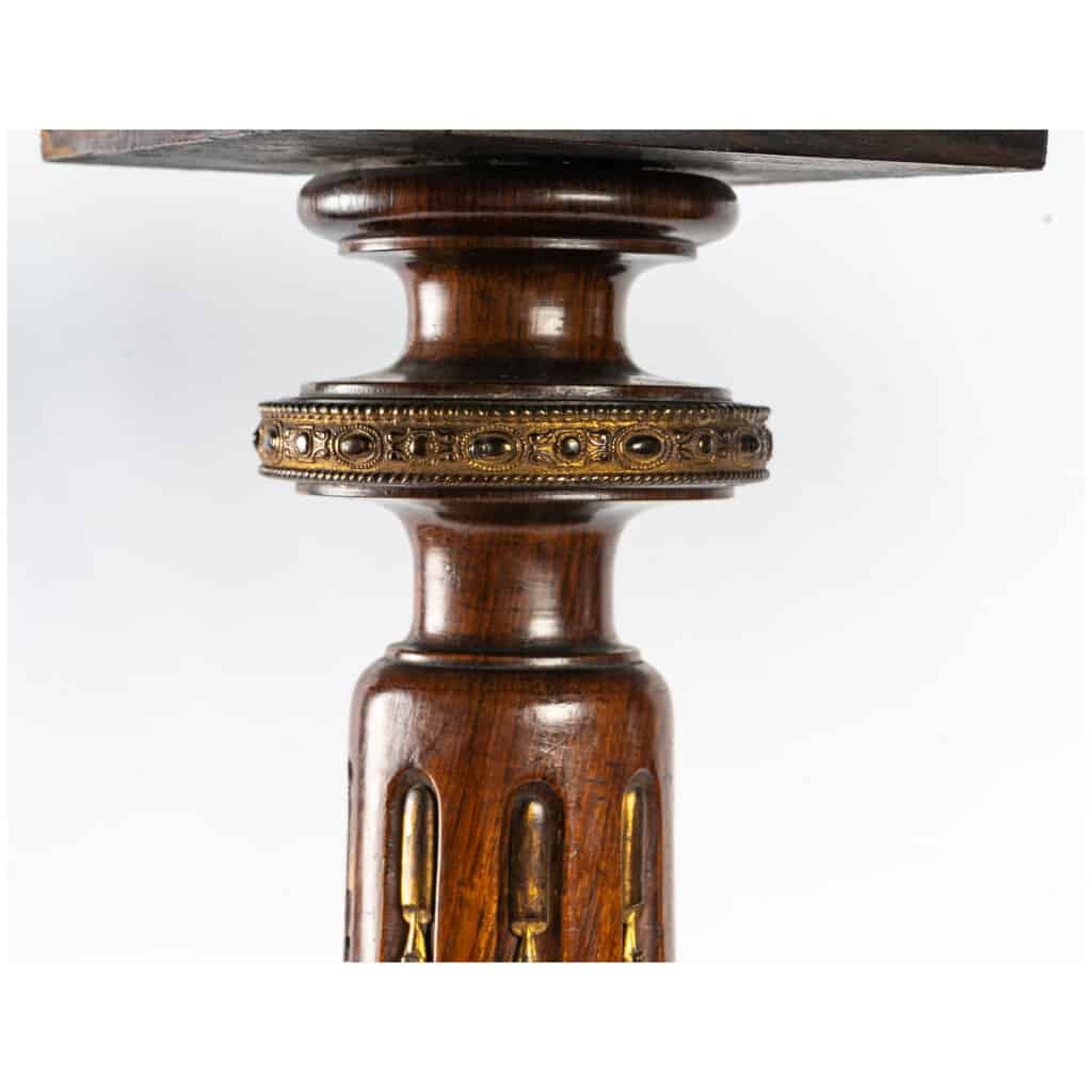 Tripod pedestal table with tilting top (Napoleon III) 8