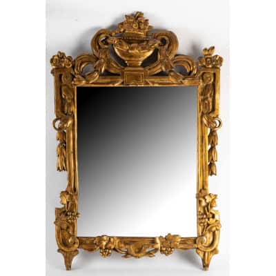 Miroir LOUIS XVI en bois doré