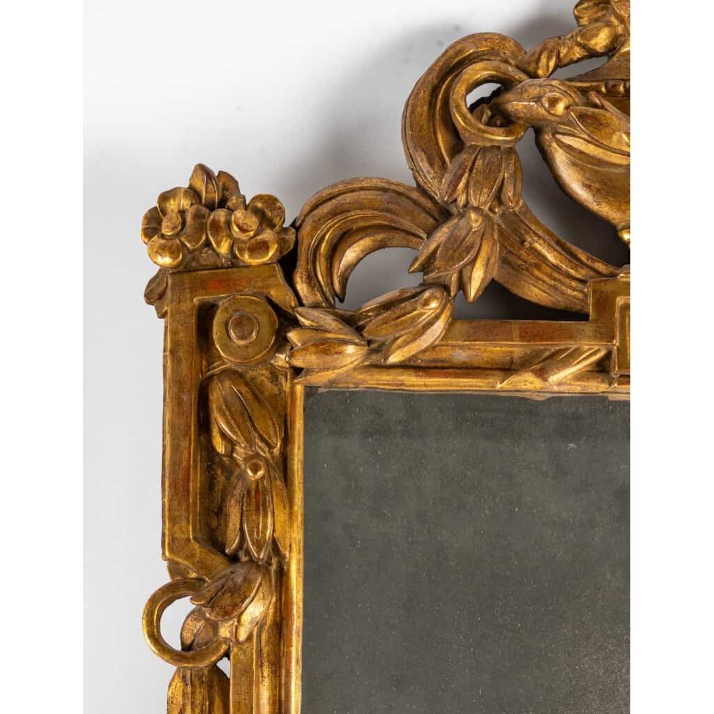 Miroir LOUIS XVI en bois doré 5