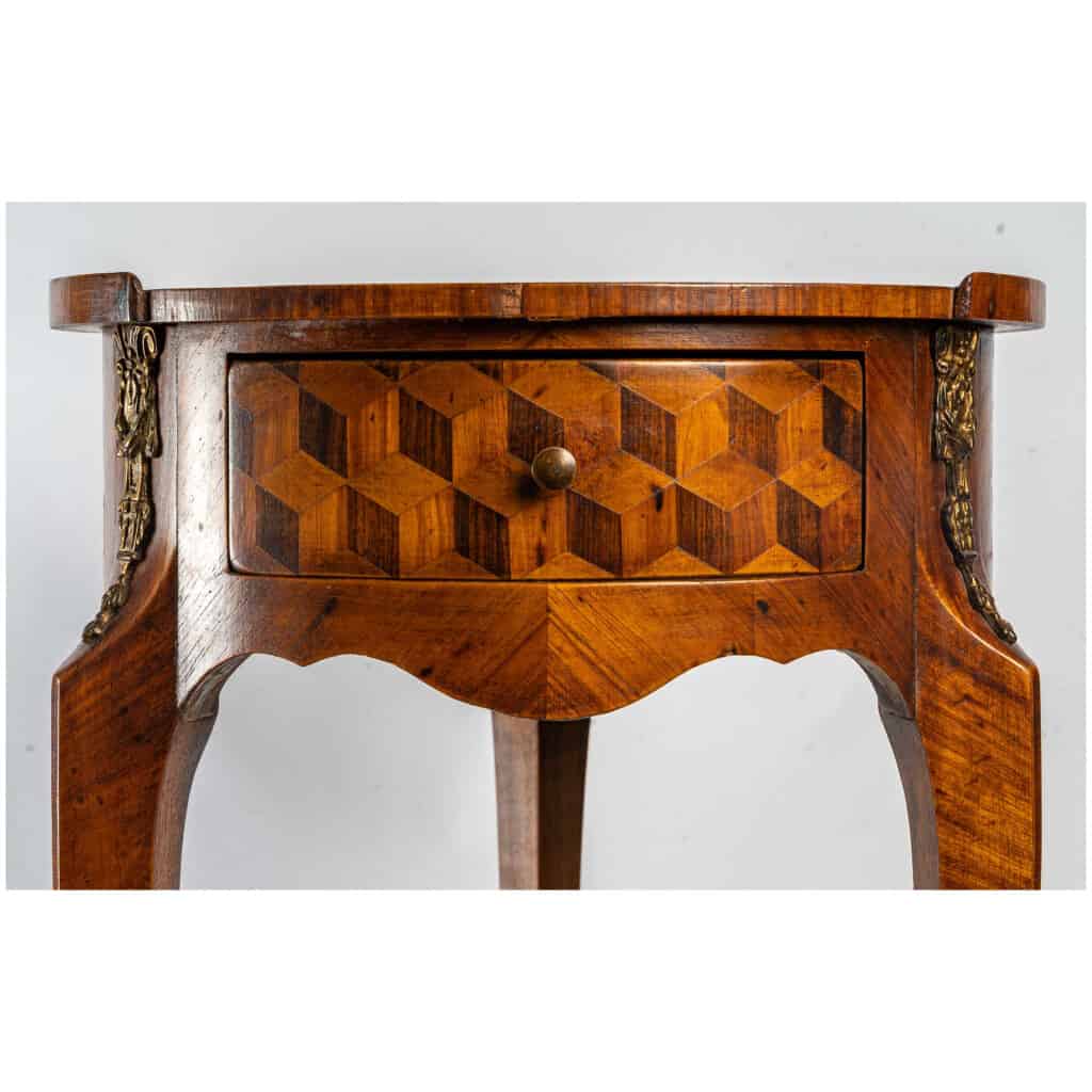 Small ST .Transition table in marquetry of cubes (XIXth ) 6