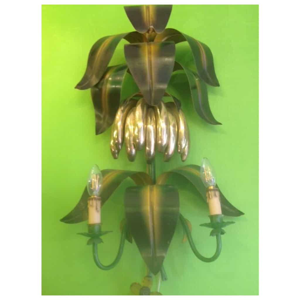 Pair of Bananas wall lights (1950) 3