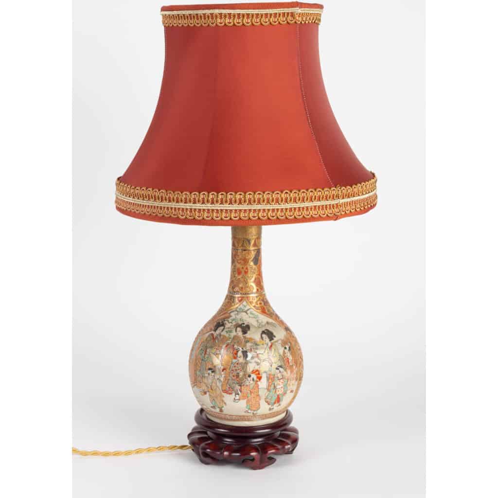 Small Satsuma lamp (Japan XIXth ) 3