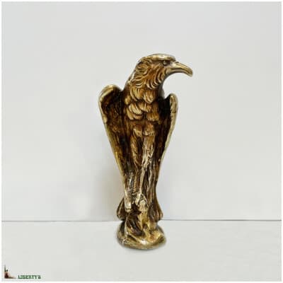 Gilt bronze stamp with eagle, signed Marionnet, high. 9 cm, (Deb. XXth) 3