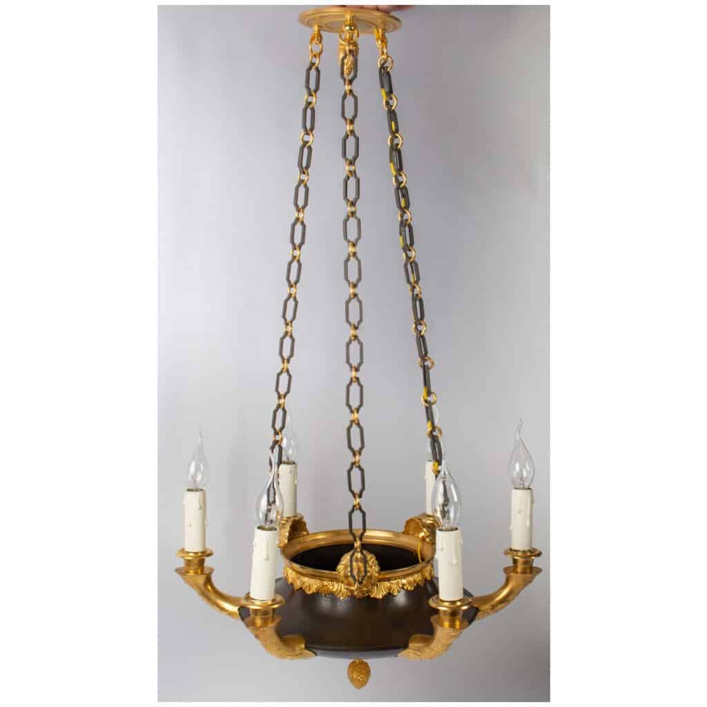 1st Empire style chandelier. 3