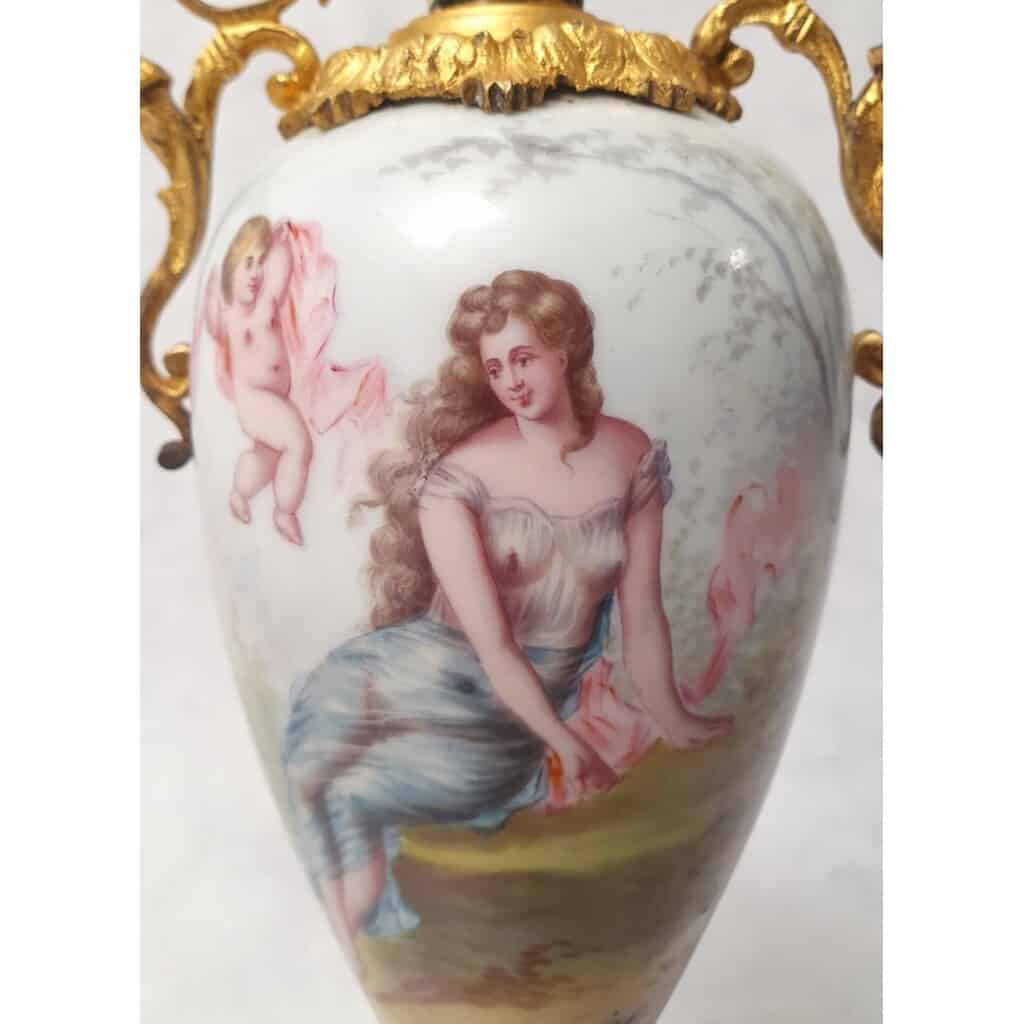 Paire De Vases Signés Sylvi – Porcelaine De Sèvres & Bronze Doré – 19ème 10