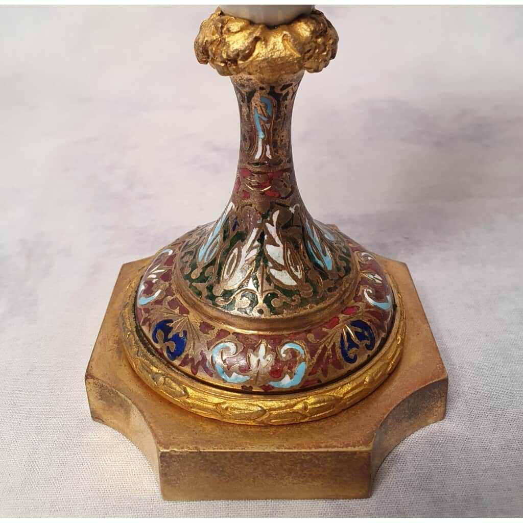 Pair Of Vases Signed Sylvi - Sèvres Porcelain & Gilt Bronze - 19th 13
