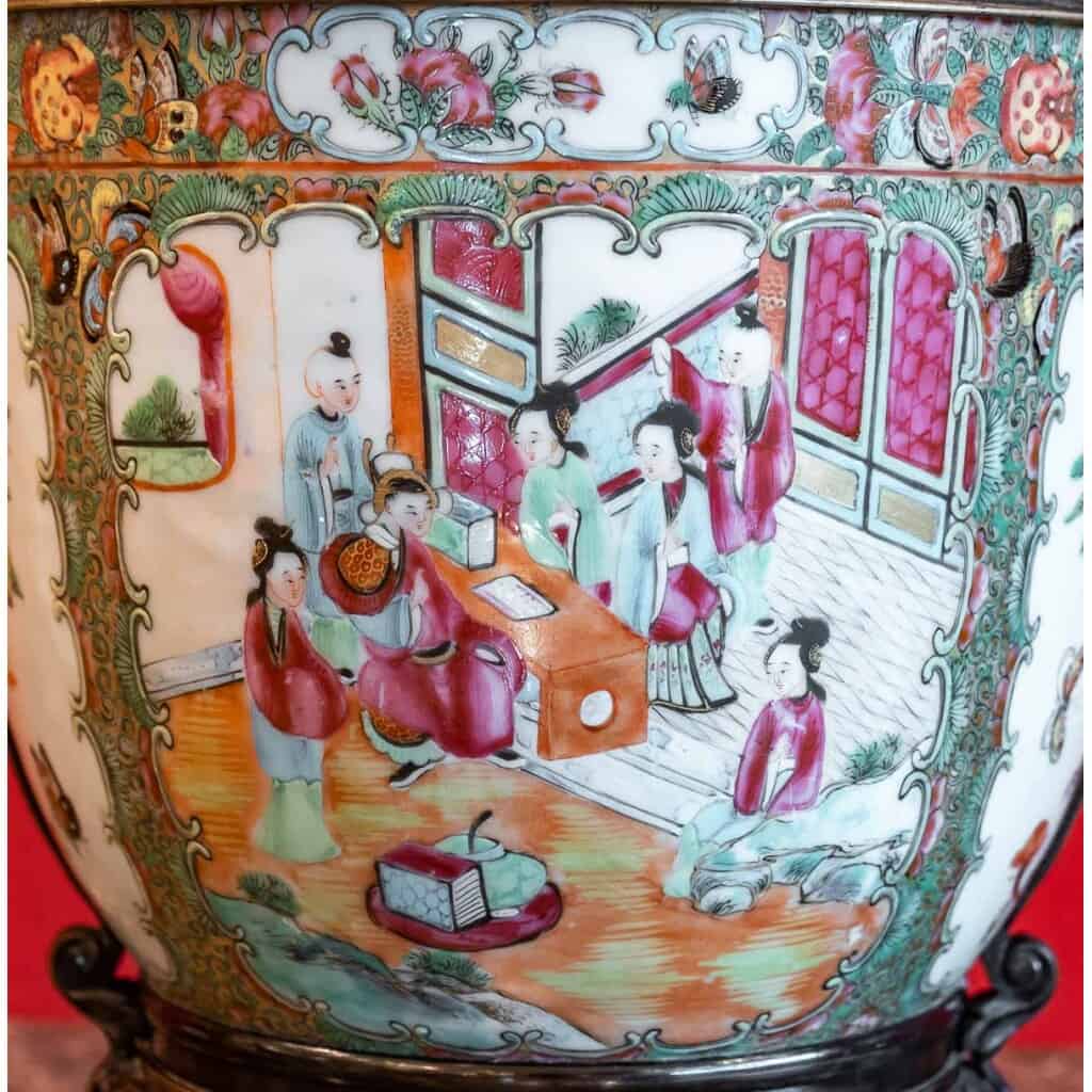 Cache Pot in CANTON (XIXth century) 7
