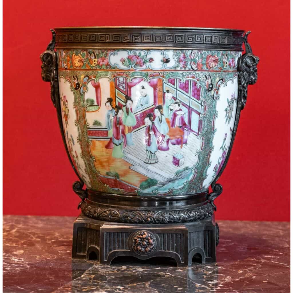 Cache Pot in CANTON (XIXth century) 6