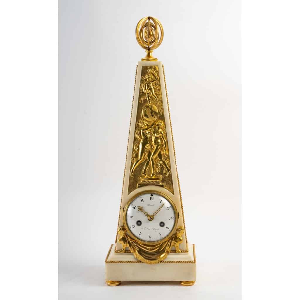 Louis Period Obelisk Clock XVI (1774 – 1793). 3