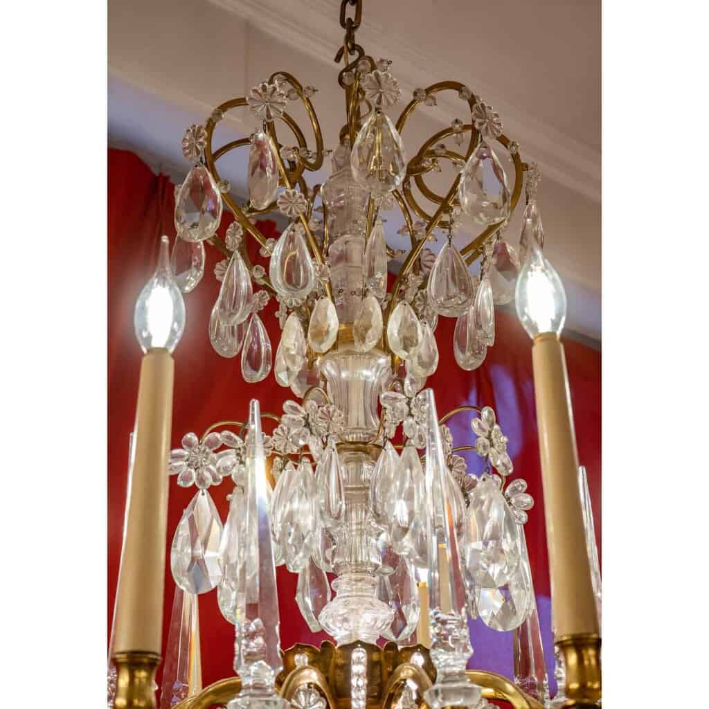 Large chandelier with 10 sconces attributed to Baguès 5
