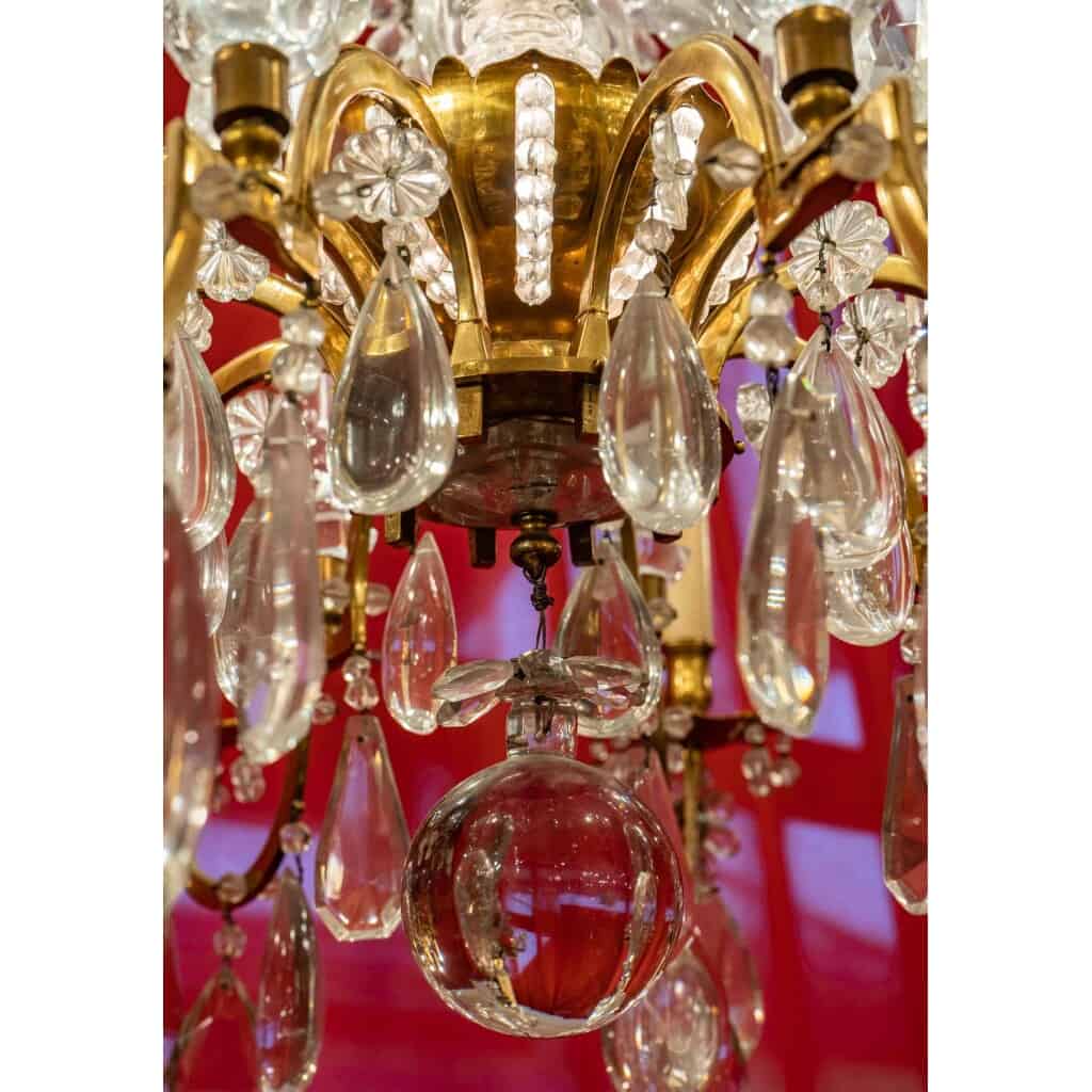 Large chandelier with 10 sconces attributed to Baguès 9