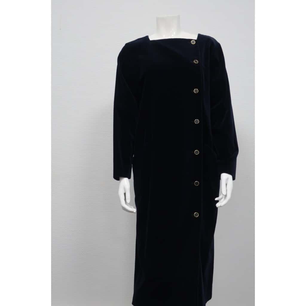 Christian Dior velvet and lurex coat dress VENDU SOLD 4