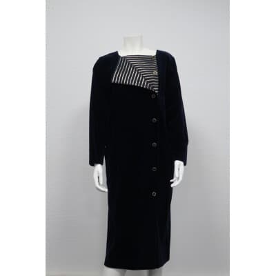 Christian Dior robe manteau velours et lurex VENDU SOLD 3