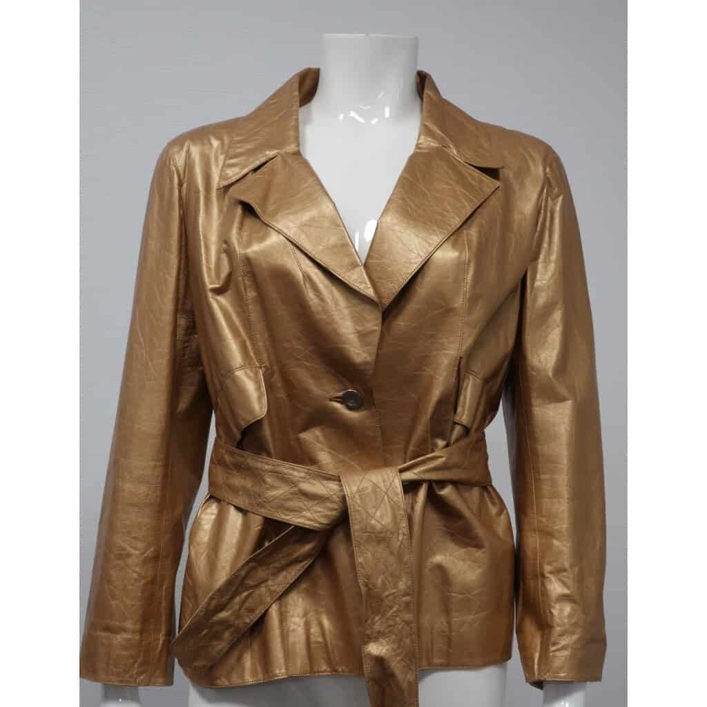 Chanel gold leather jacket SOLD SOLD 3