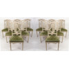 Série de 12 chaises de style Louis XVI. Modèle Lyre, fin XIXème 16