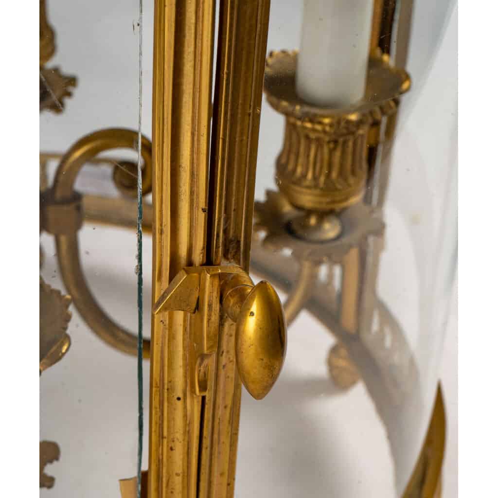 Louis style lantern XVI in gilded bronze. Circa 1970 6