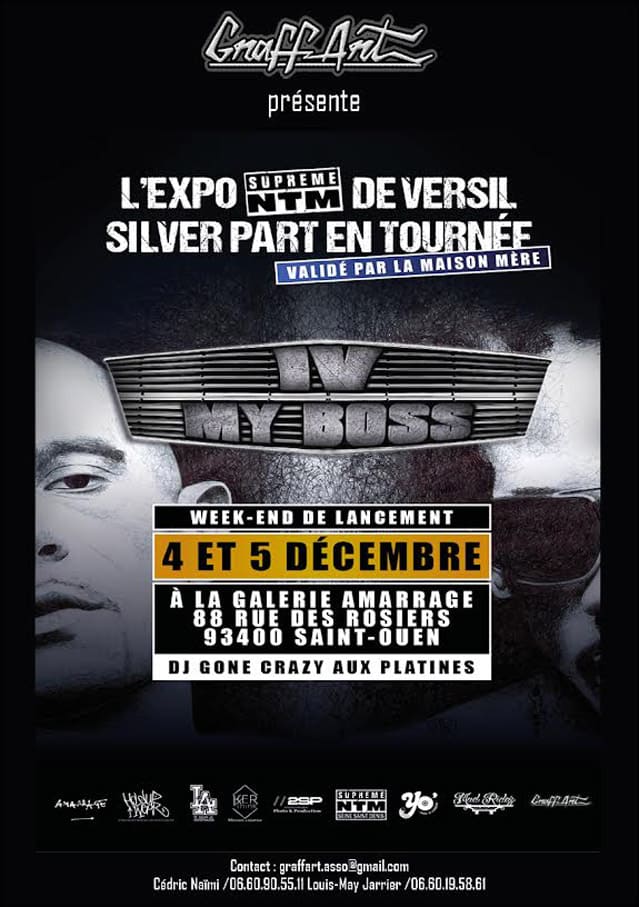 Launch weekend of an exhibition tour around the legendary French Rap group “NTM”