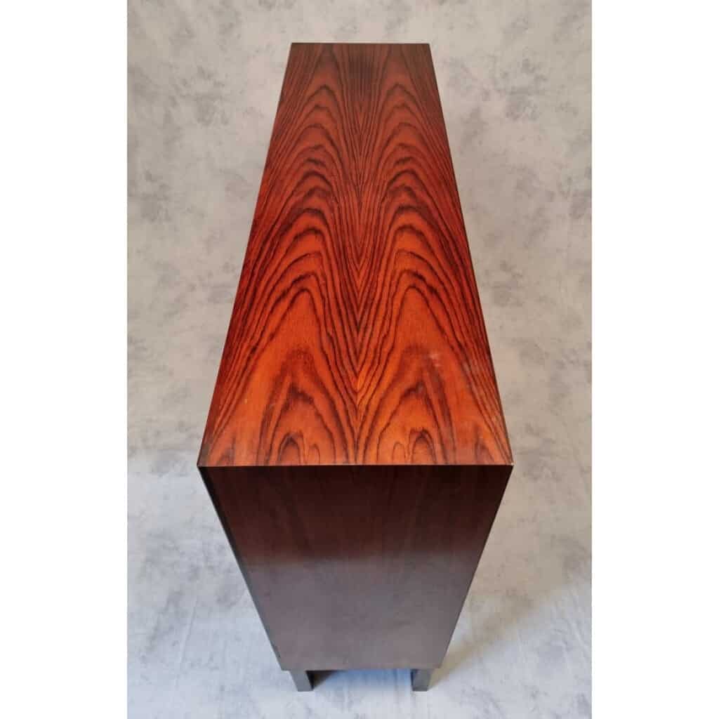 Vitrine De Style Scandinave – Travail Français – Palissandre De Rio – Ca 1960 8