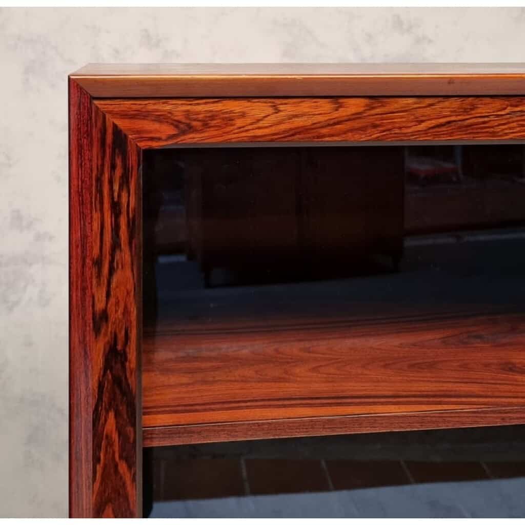 Vitrine De Style Scandinave – Travail Français – Palissandre De Rio – Ca 1960 15