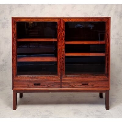 Scandinavian Style Showcase - French Work - Rio Rosewood - Ca 1960