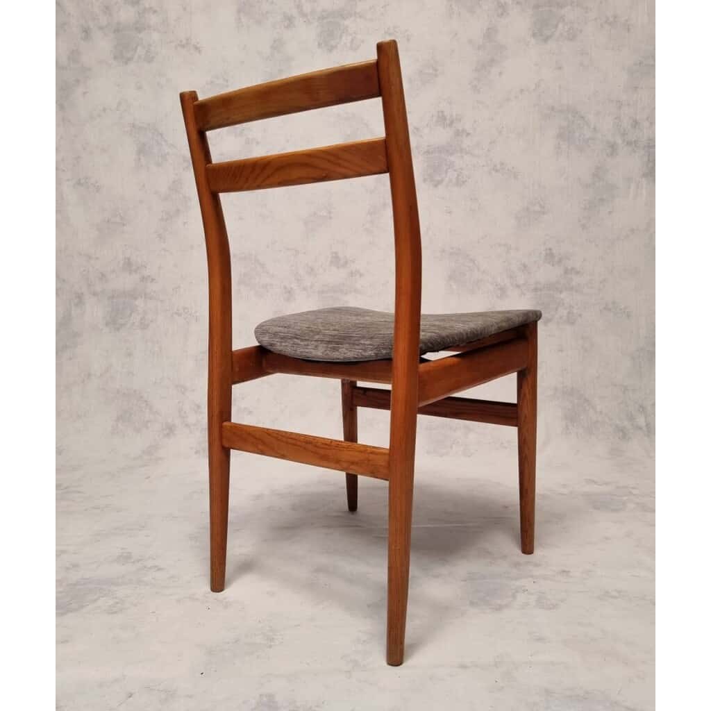 Suite De 6 Chaises Françaises – Orme – Ca 1960 7