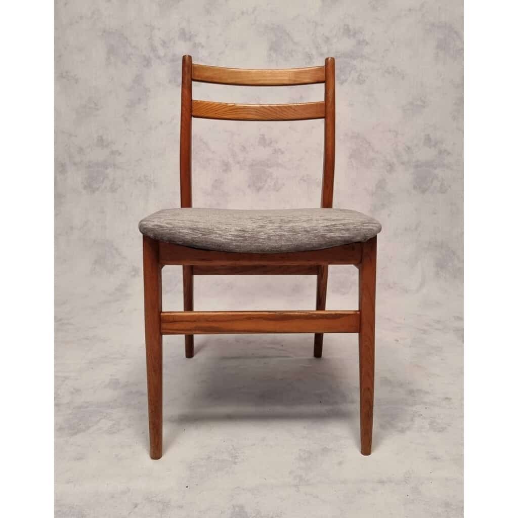 Suite Of 6 French Chairs - Elm - Ca 1960 8