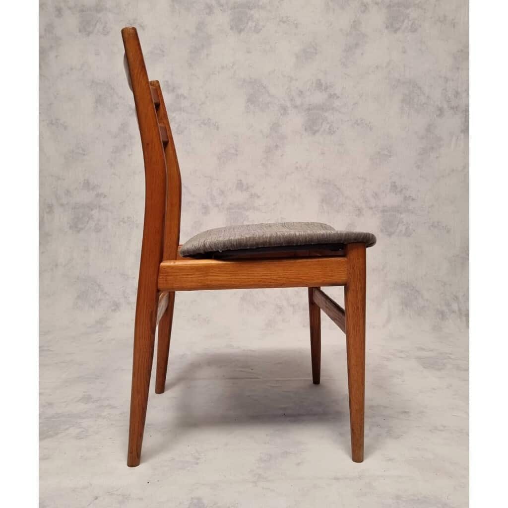 Suite De 6 Chaises Françaises – Orme – Ca 1960 10