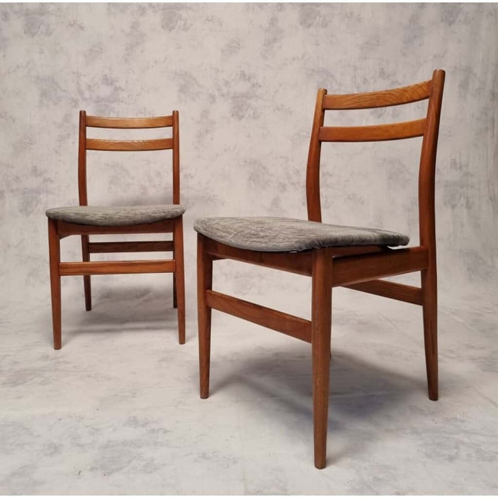 Suite Of 6 French Chairs - Elm - Ca 1960 5