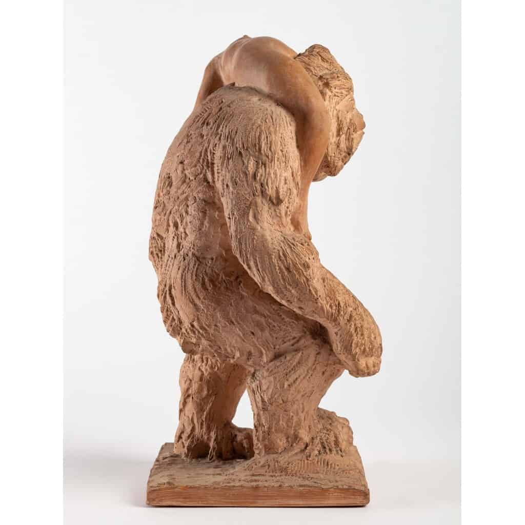Honoré Sausse (1891 - 1936): Yeti carrying his captive. 6
