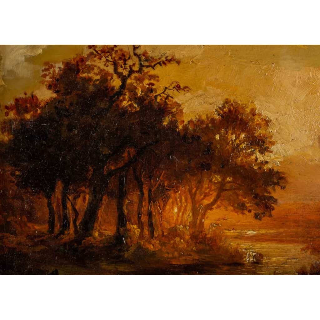 Paysage d’Automne XIX ème (monogrammé ) 6