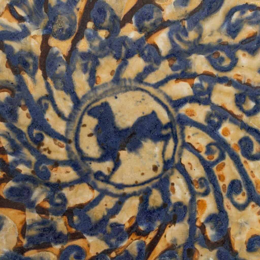 Large ceramic dish "C. Gréber" Beauvais France 1820-1898 6