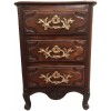 Petite Commode Trois Tiroirs En Noyer Et Chêne 18ème Siècle 16