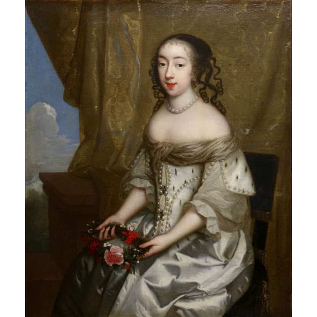 Charles Beaubrun (1604 - 1694): Portrait of Henriette of England, Duchess of Orleans. 3