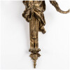 Pair of gilt bronze soldier sconces, XIXand 26