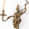 Pair of gilt bronze soldier sconces, XIXand 16