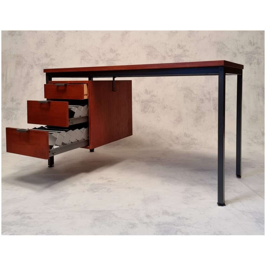 Bureau Moderniste d’Herbert Hirche pour Holzapfel – Teck – Ca 1960 5