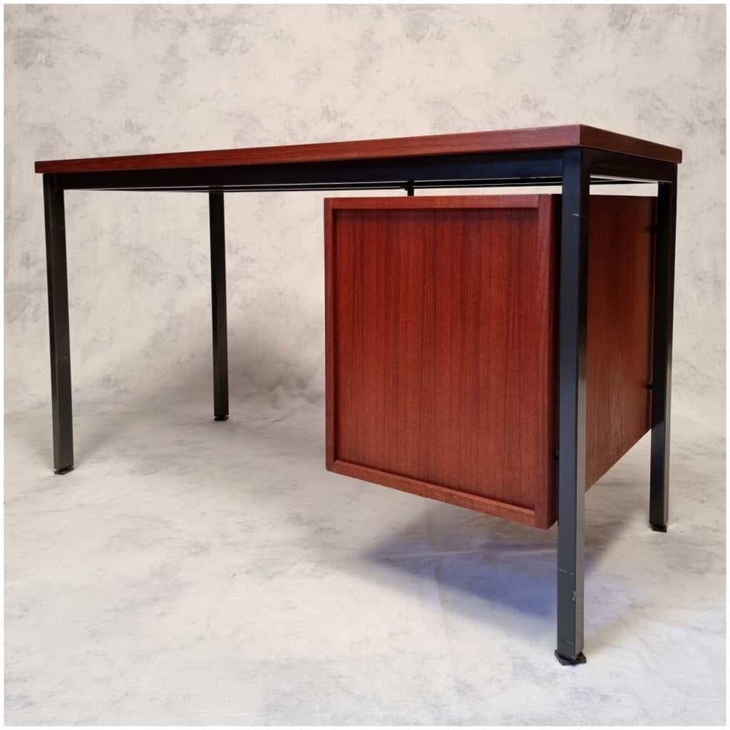 Bureau Moderniste d’Herbert Hirche pour Holzapfel – Teck – Ca 1960 6