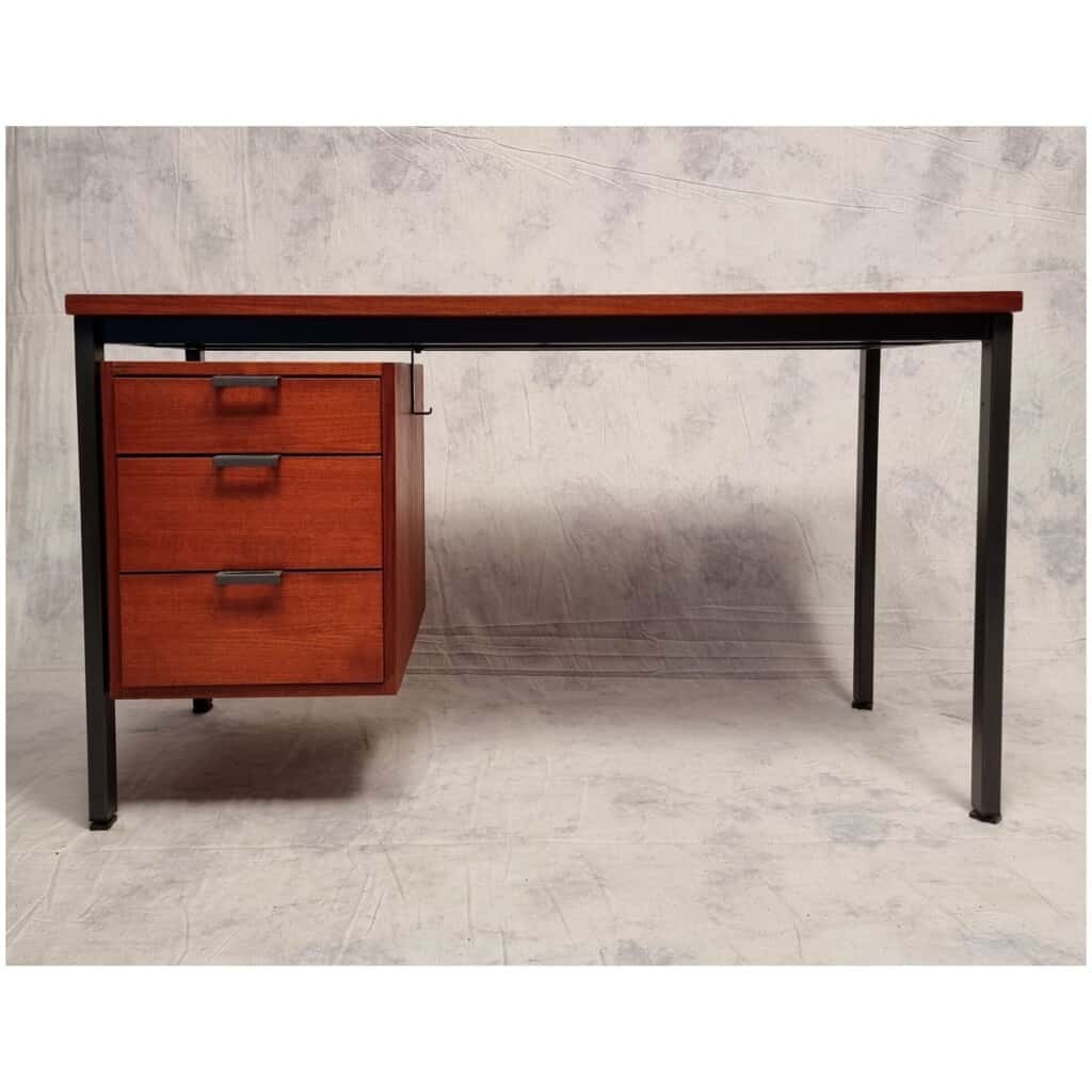 Bureau Moderniste d’Herbert Hirche pour Holzapfel – Teck – Ca 1960 4