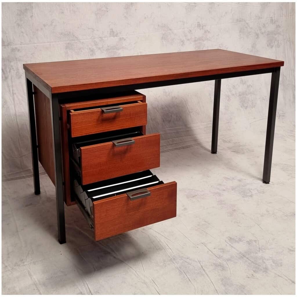 Bureau Moderniste d’Herbert Hirche pour Holzapfel – Teck – Ca 1960 8