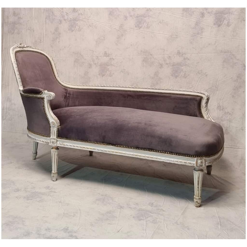 Louis Period Daybed XVI – Painted Wood & Rechampi – 18th 5