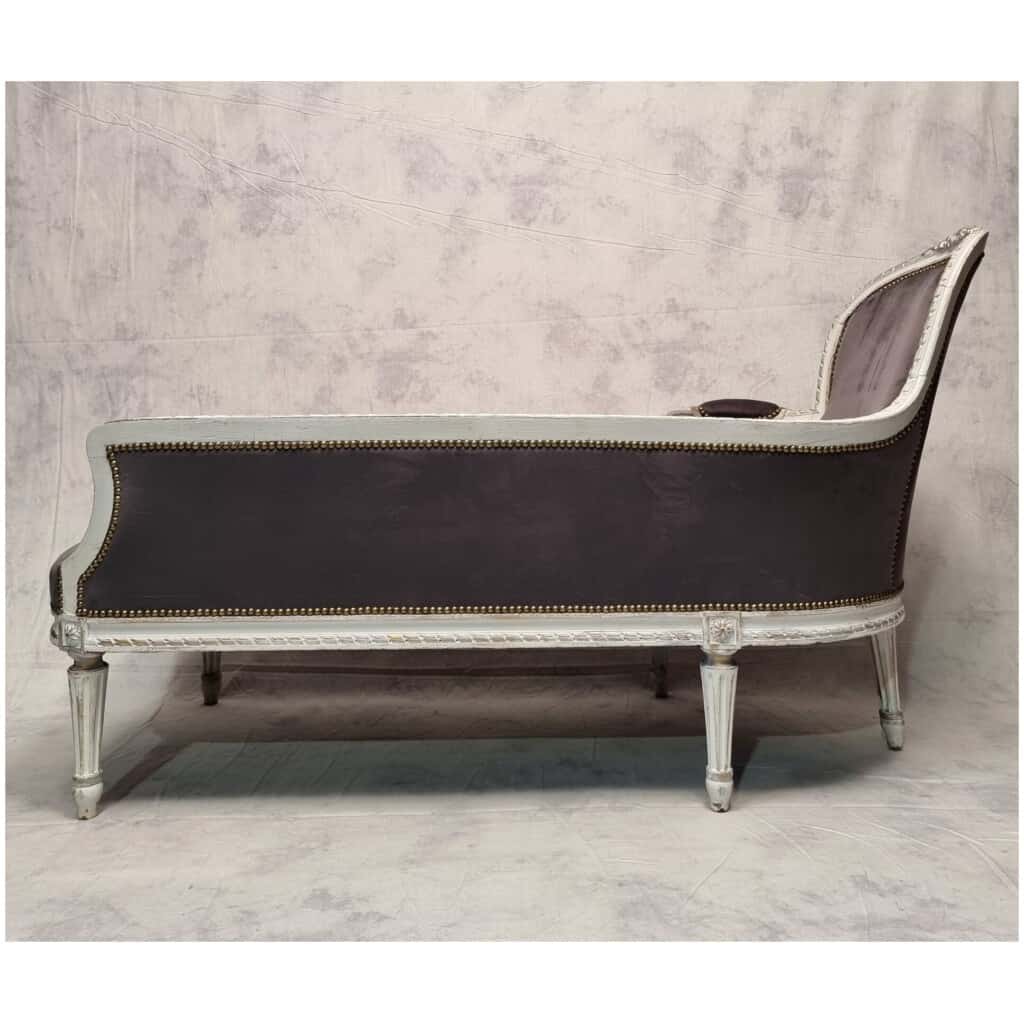 Louis Period Daybed XVI – Painted Wood & Rechampi – 18th 7