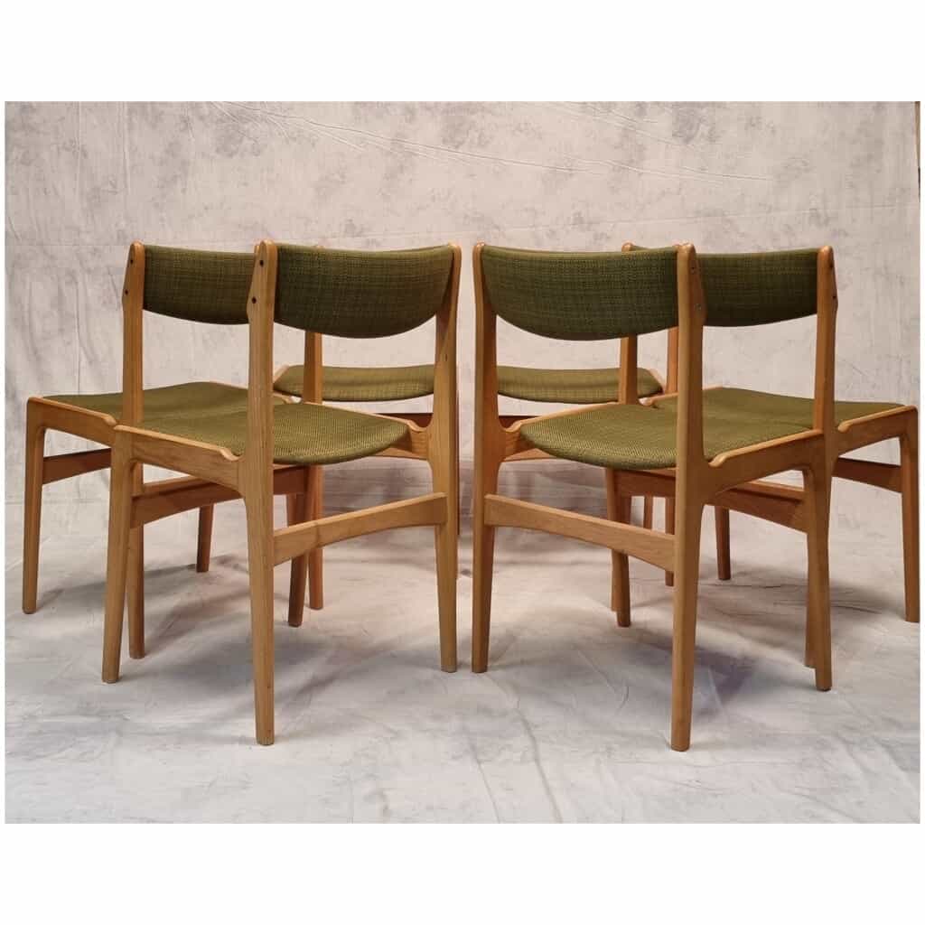 Série de Six Chaises Scandinaves – Erik Buch – Chêne – Ca 1960 5