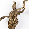 Pair of gilt bronze soldier sconces, XIXand 17