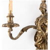 Pair of gilt bronze soldier sconces, XIXand 18