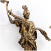Pair of gilt bronze soldier sconces, XIXand 21
