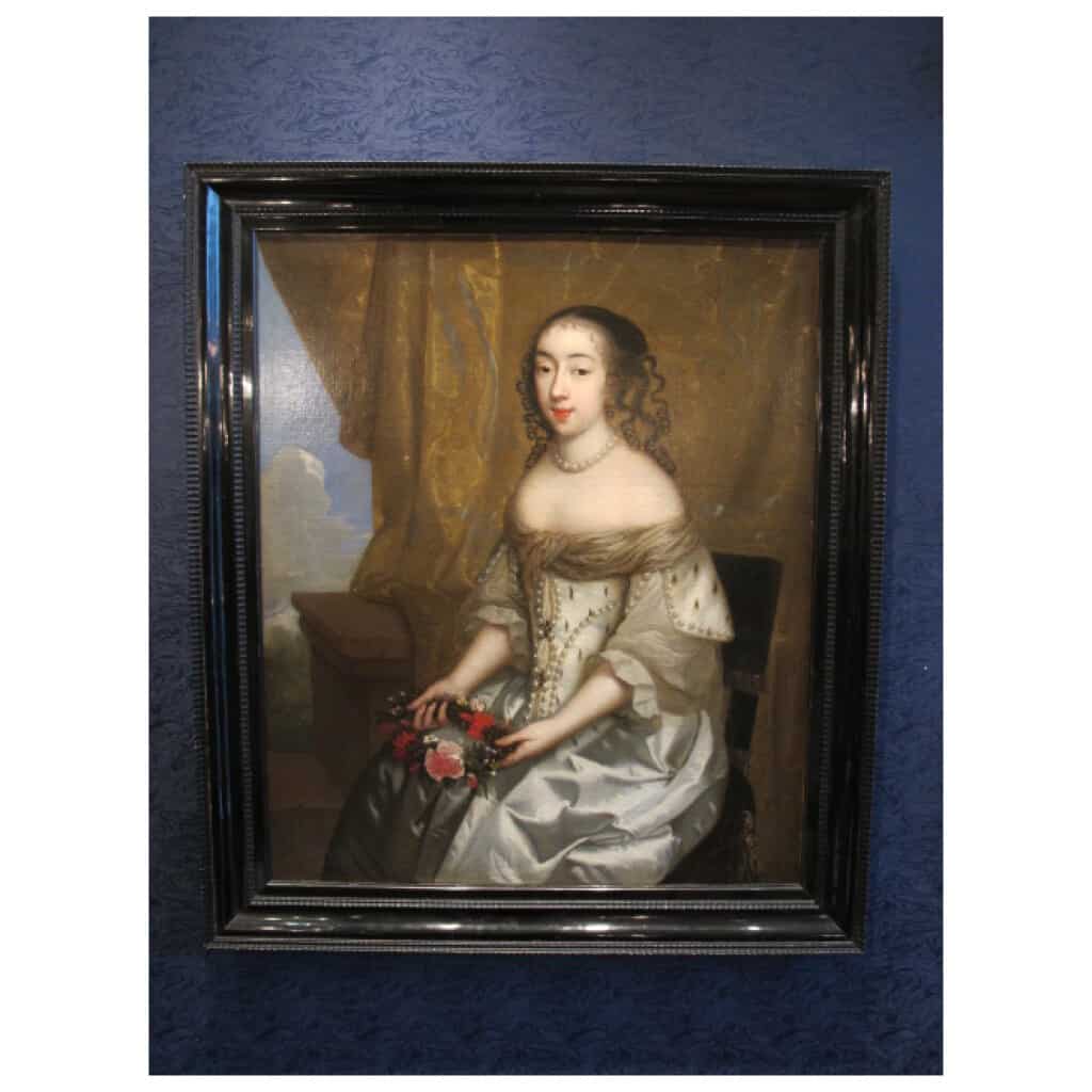 Charles Beaubrun (1604 - 1694): Portrait of Henriette of England, Duchess of Orleans. 8